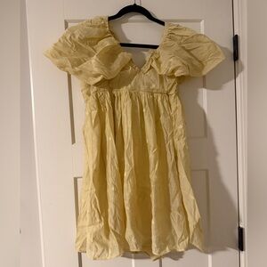 Moon River Light Yellow Dress